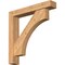 Ekena Millwork Westlake Block Smooth Bracket w/ Offset Brace, Western Red Cedar, 5 1/2"W x 32"D x 32"H BKT0604X32X32WTL05SWR - alternate 1